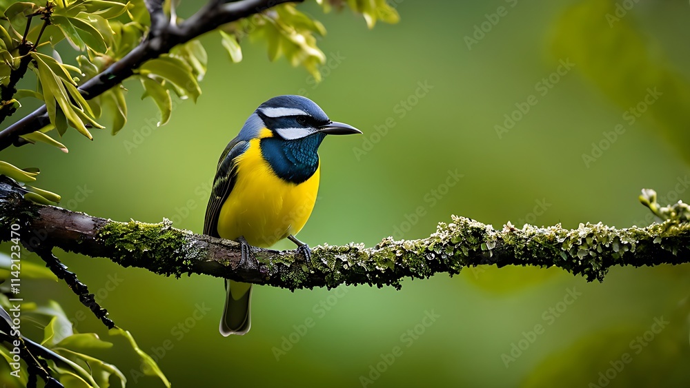Euphonia or eufonia is a genus of neotropical birds in the sparrow family. Wallpaper of bird perched on tree branches up close Euphonia or eufonia is a genus of neotropical birds in the sparrow family. Wallpaper of bird perched on tree branches up close