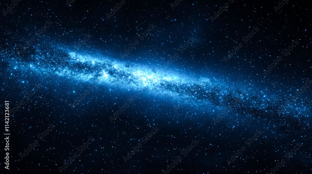 Blue nebula in space. Blue nebula in space.