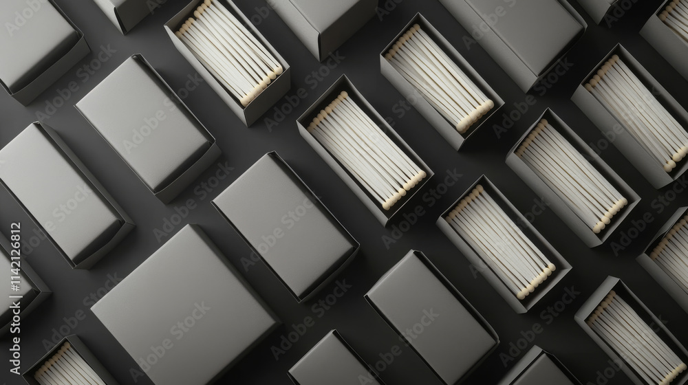 3D set of slide boxes isolated on gray background. Vector realistic illustration of open and closed white cardboard matchbox, carton package mockup, rectangular blank paper container for gift parcel 3D set of slide boxes isolated on gray background. Vector realistic illustration of open and closed white cardboard matchbox, carton package mockup, rectangular blank paper container for gift parcel