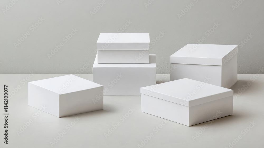 White closed and open cardboard box mockup. Realistic vector illustration set of blank carton package for delivery or gift concept. Rectangular paper pack mock up for corporate and brand presentation. White closed and open cardboard box mockup. Realistic vector illustration set of blank carton package for delivery or gift concept. Rectangular paper pack mock up for corporate and brand presentation.