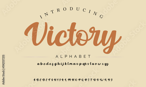 vector brush style font, alphabet, typeface