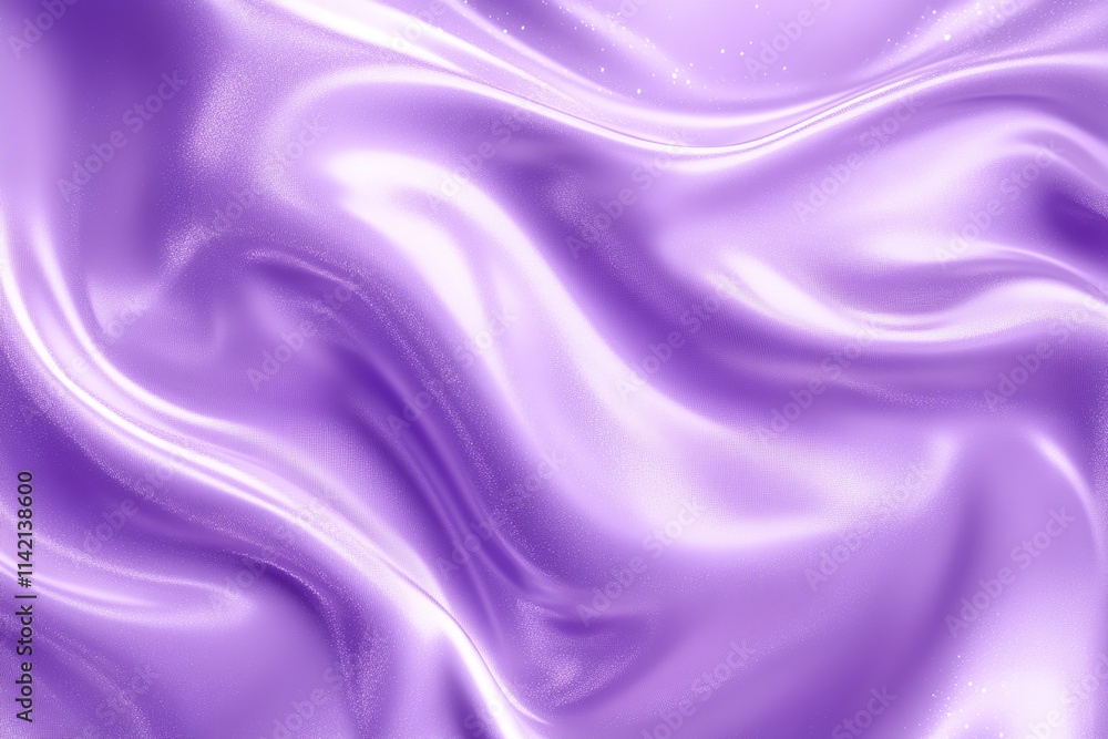 Obraz premium Smooth Flowing Lavender Satin Fabric Texture Background