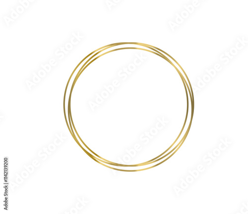 Png golden frame isolated on transparent background. PNG Golden luxury realistic rectangle border. Vector illustration, PNG,cut out object.