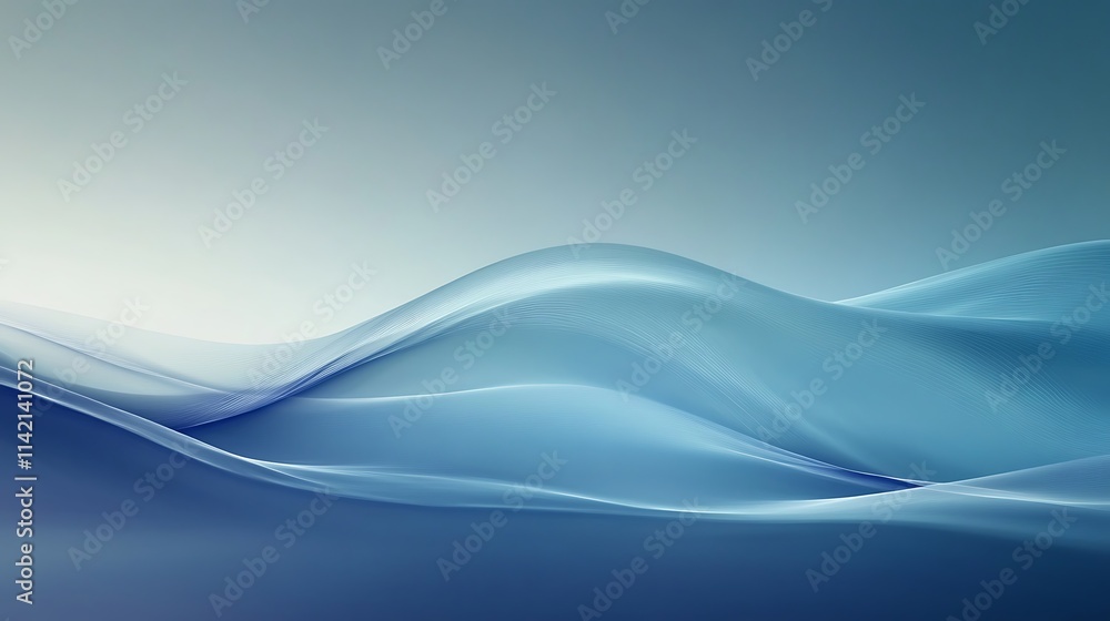 Abstract Blue Waves Smooth Gradient Design Abstract Blue Waves Smooth Gradient Design