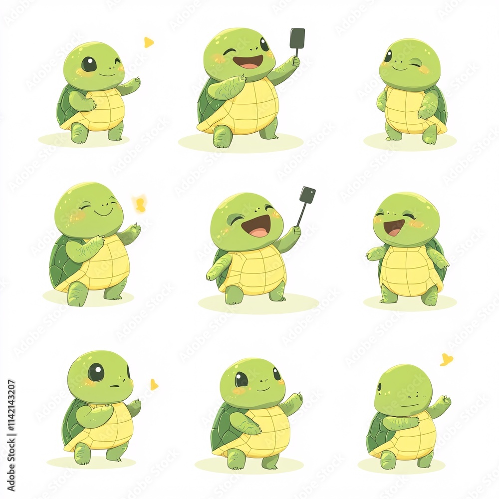 Obraz premium set of funny cartoon 