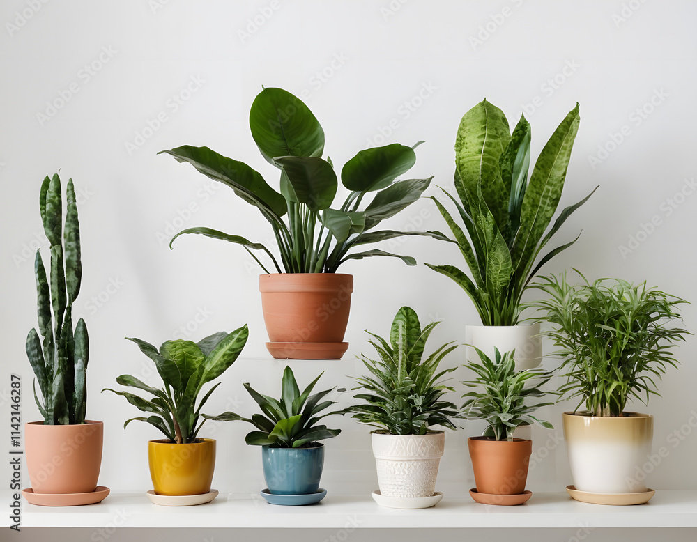 Fototapeta premium gardening home decoration plant in a flowerpot climate change concept