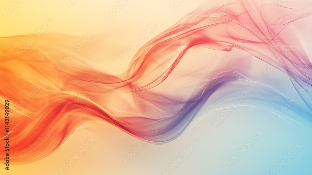 Abstract Colorful Swirling Smoke Wave Design Abstract Colorful Swirling Smoke Wave Design