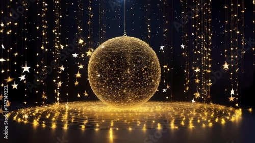 Christmas ball and lights
