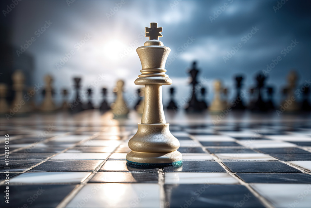 A Chess Pawn Positioned Strategically on a Chessboard - Symbolizing the Path to Success A Chess Pawn Positioned Strategically on a Chessboard - Symbolizing the Path to Success