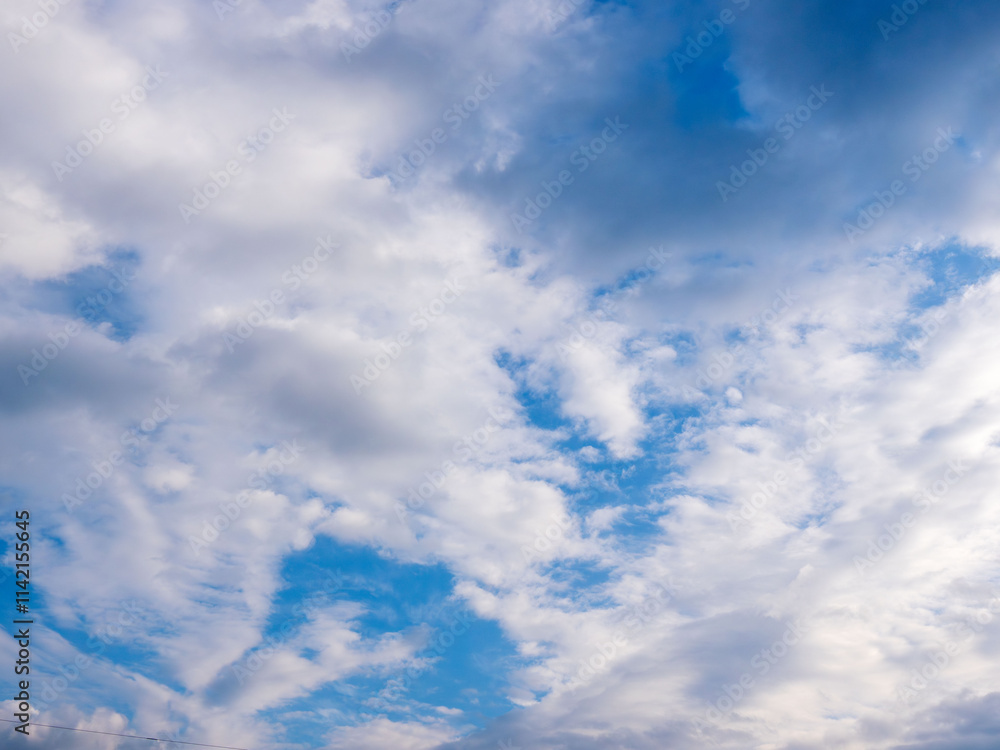 Fototapeta premium 冬の青空と白い雲62