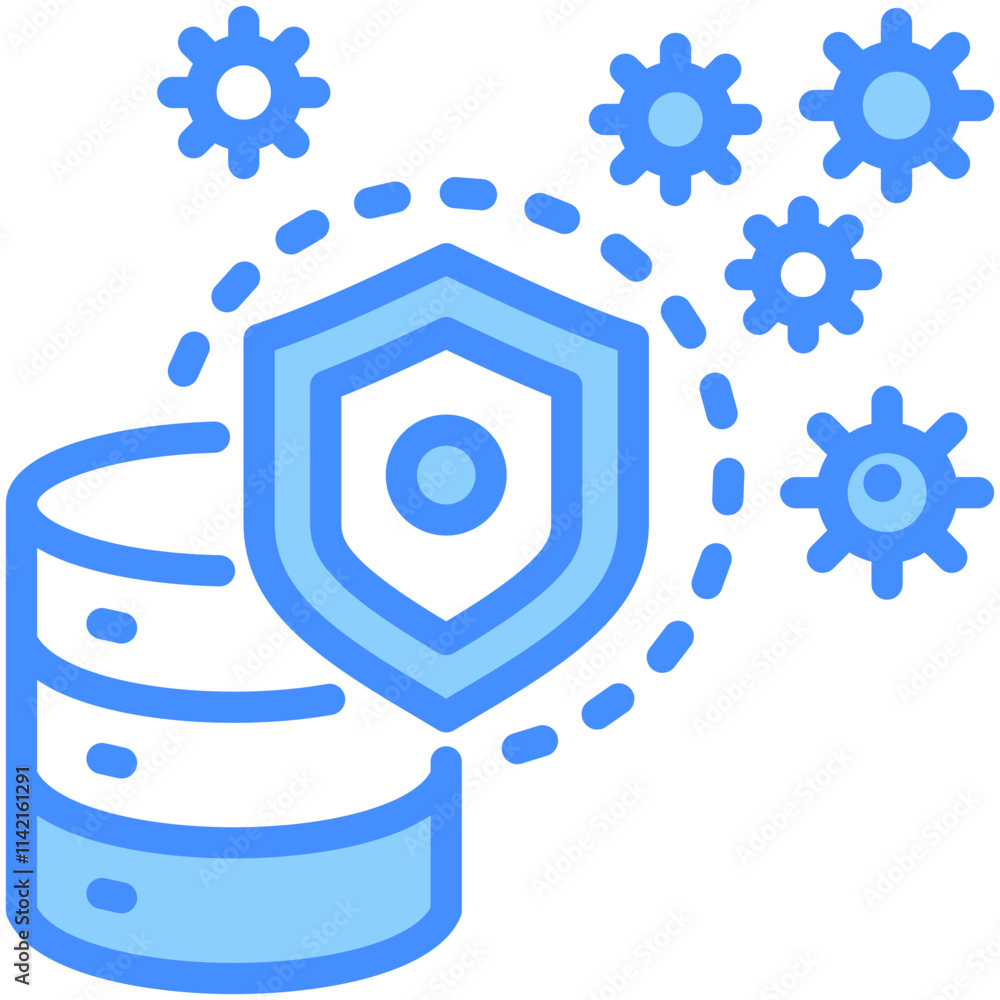 Database Security Icon Database Security Icon