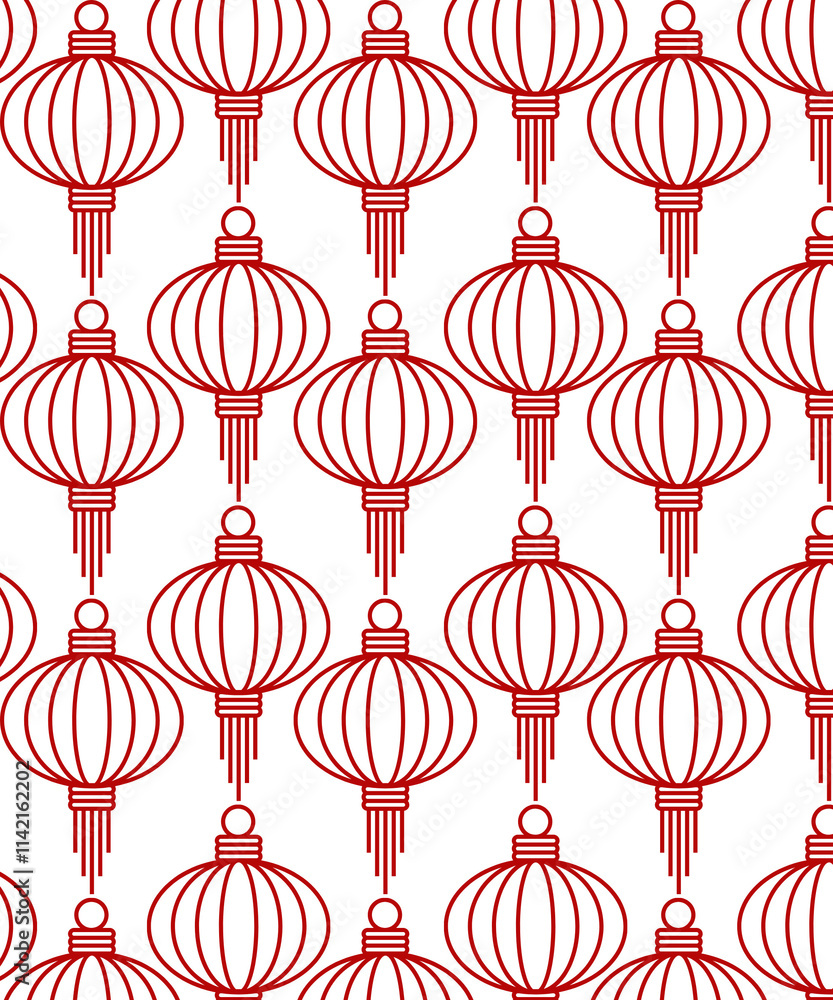 Chinese lantern seamless pattern Chinese lantern seamless pattern