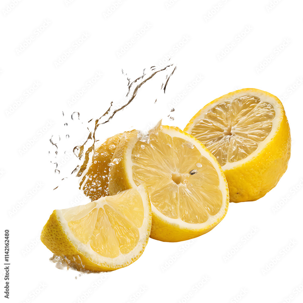lemon slice in water lemon slice in water