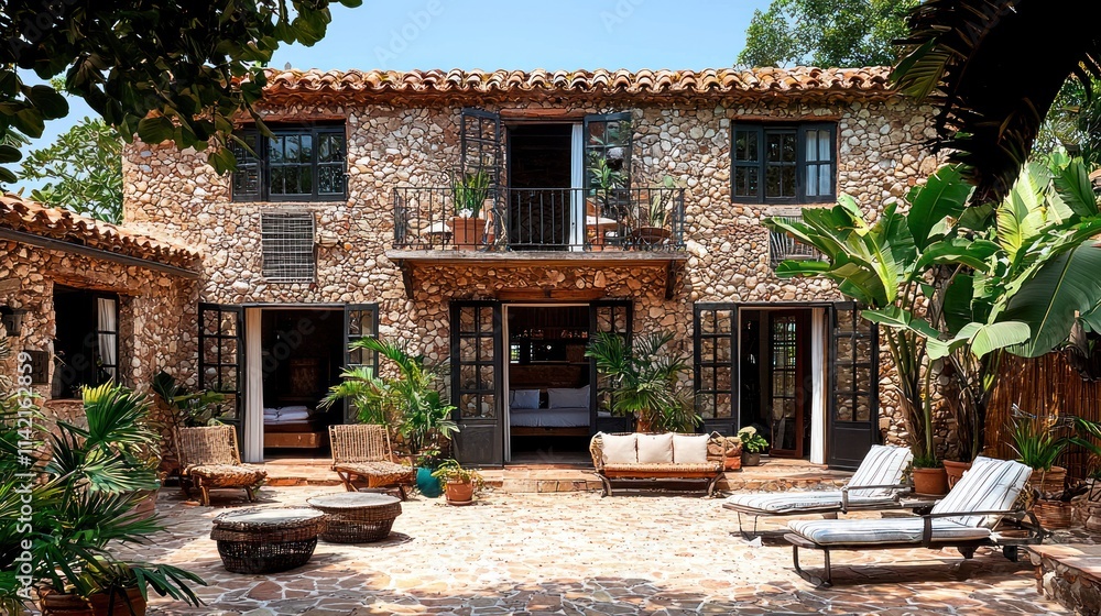 Stone House Courtyard Oasis: Tropical Getaway Stone House Courtyard Oasis: Tropical Getaway