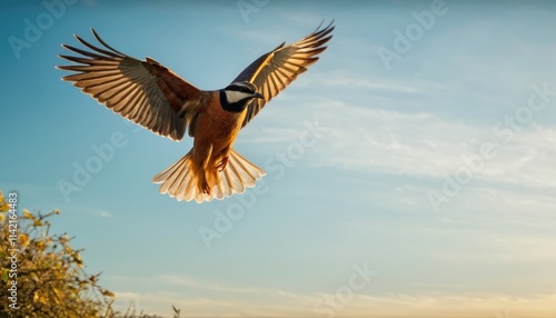 A graceful outline drawing of a bird in flight, capturing its elegance and movement photo