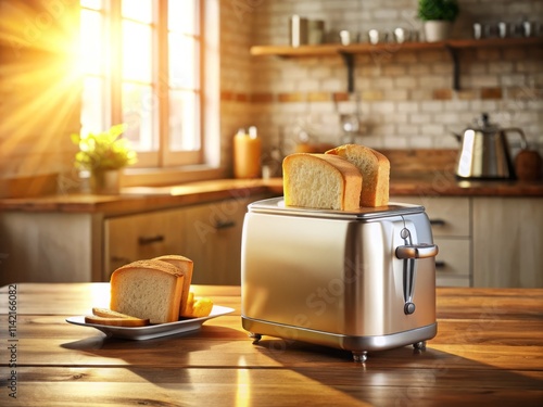 Toaster Bread Kitchen Table Still Life Photography - Rule of Thirds Composition photo