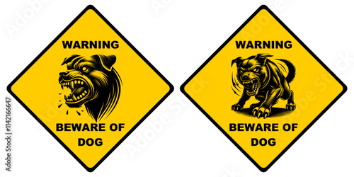 beware of dog, danger sign.