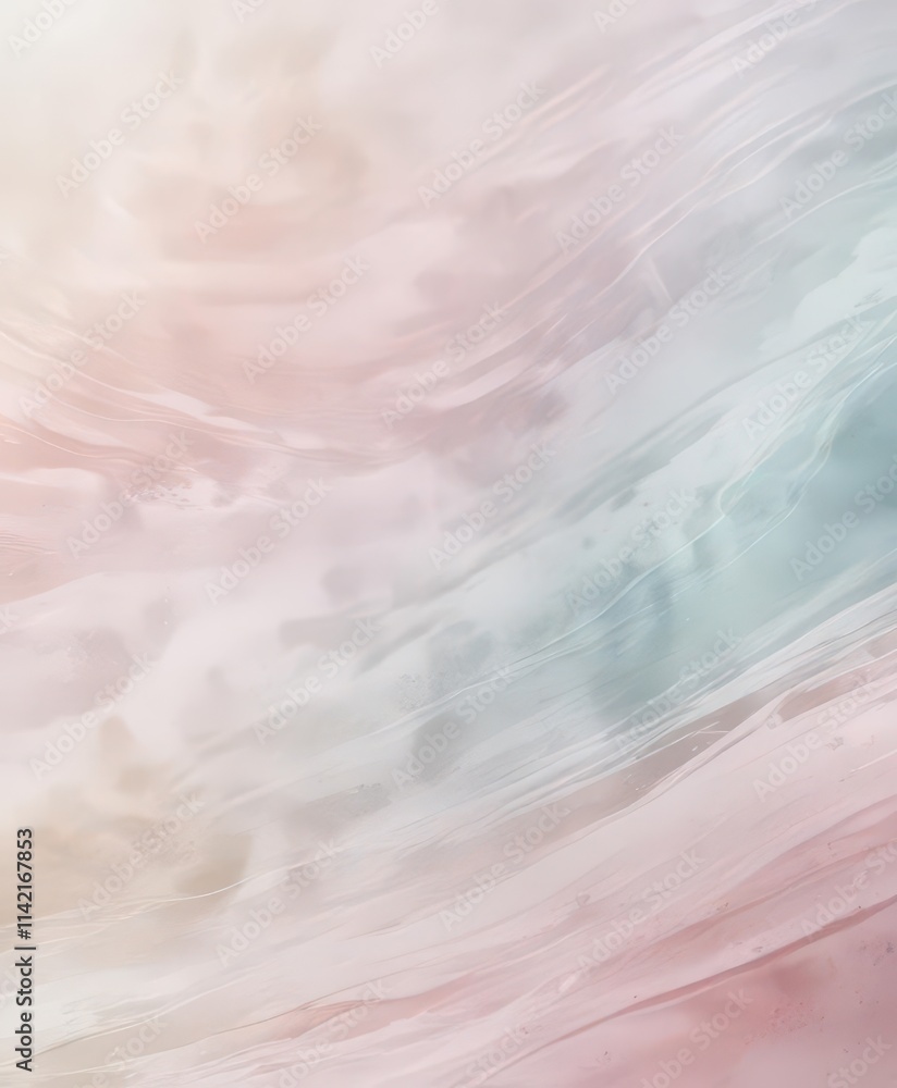 Fototapeta premium Soft watercolor background with gentle ripples and subtle color transitions, peaceful, subtle, soft focus