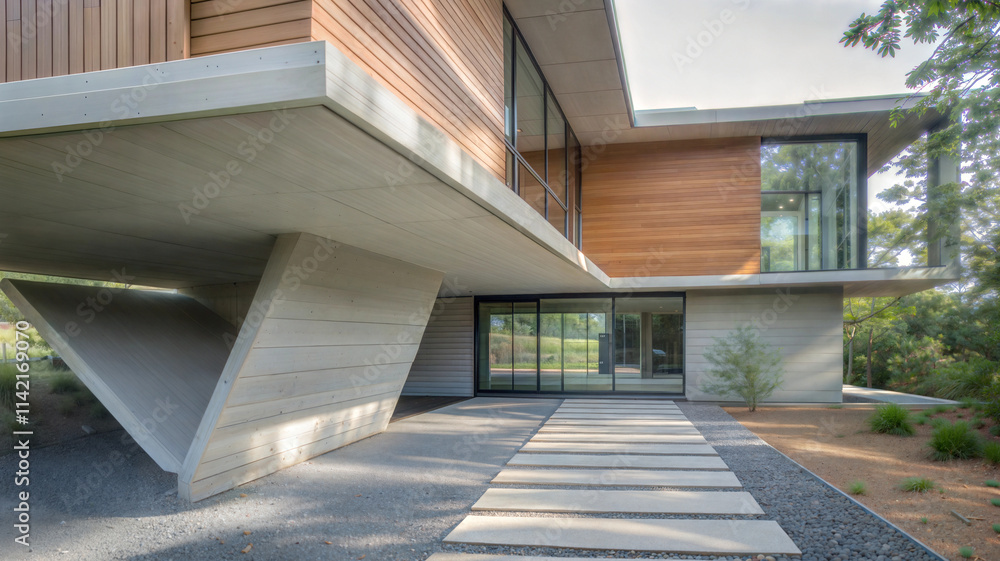 Obraz premium modern house exterior