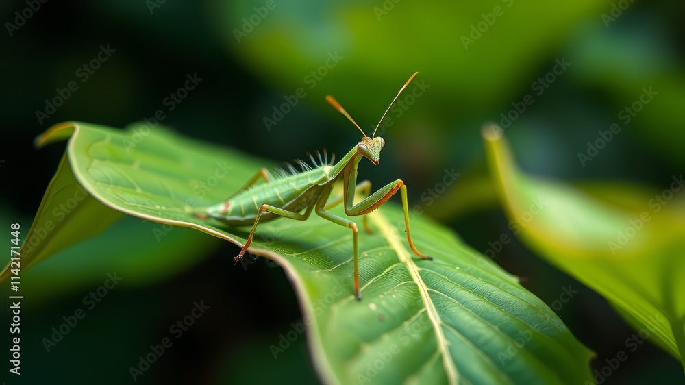 Spiny Flower Mantis on Leaf - Stunning Macro Photography Spiny Flower Mantis on Leaf - Stunning Macro Photography