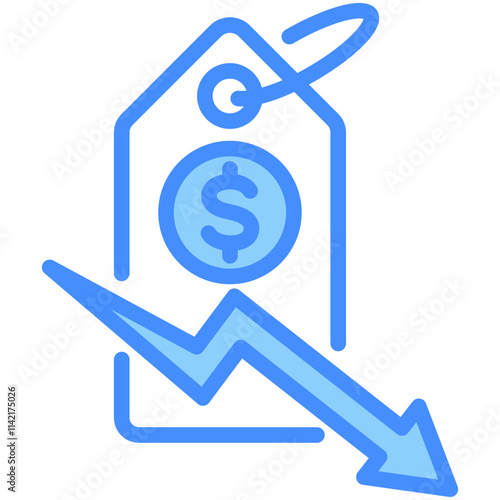 Price Down Icon