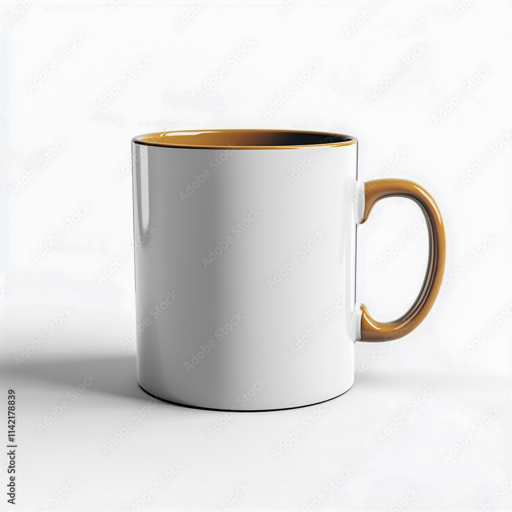 Obraz premium Mug mockup isolated on white background