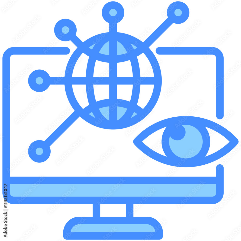 Network Monitoring Icon Network Monitoring Icon