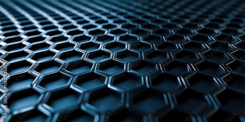 Fototapeta premium Close up of a black metal mesh