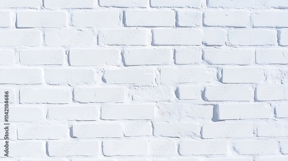 Fototapeta premium Clean and Simple White Brick Wall Background for Modern Design