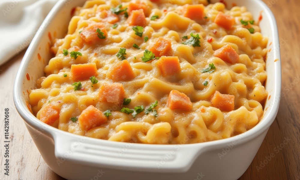 Creamy macaroni and cheese with sweet potatoes Creamy macaroni and cheese with sweet potatoes