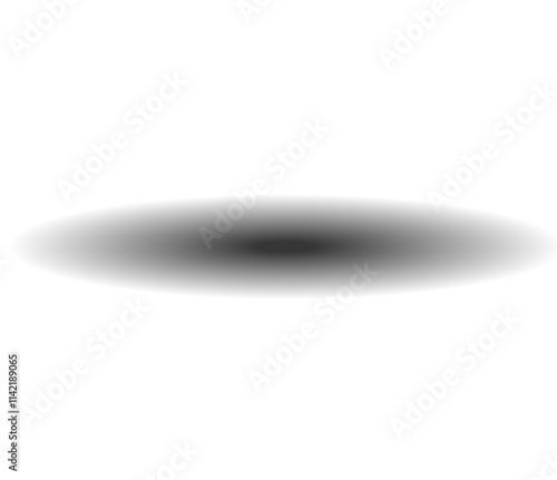 PNG Realistic round shadow and shadow effect. Png Oval drop shadows with soft edges on a transparent background. PNG shadow isolated on transparent background.