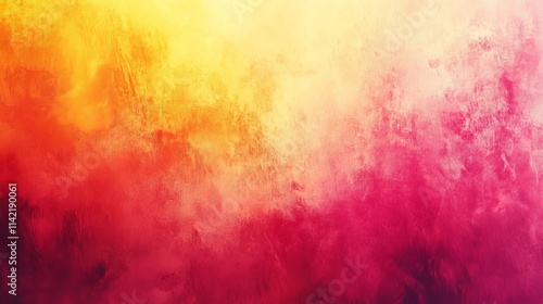 Noise texture abstract blurred pink yellow orange color gradient retro banner poster backdrop design, Generative AI