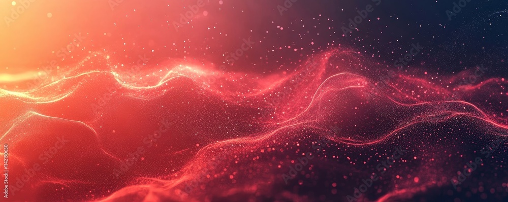 Red grainy banner background noisy color gradient dark texture poster header cover backdrop design, Generative AI