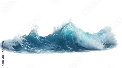 Fototapeta Naklejka Na Ścianę i Meble -  Ocean wave, transparent background