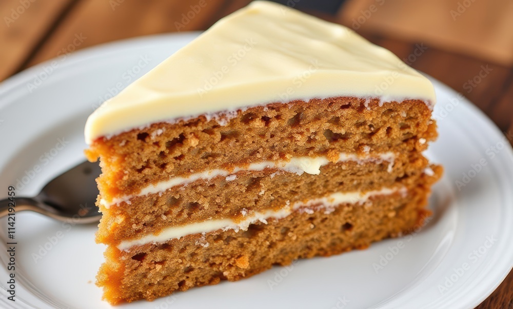 Delicious slice of carrot cake Delicious slice of carrot cake
