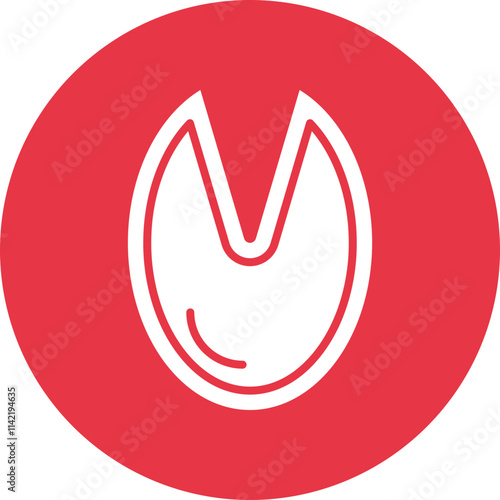 Horse Hoof Print glyph circle icon