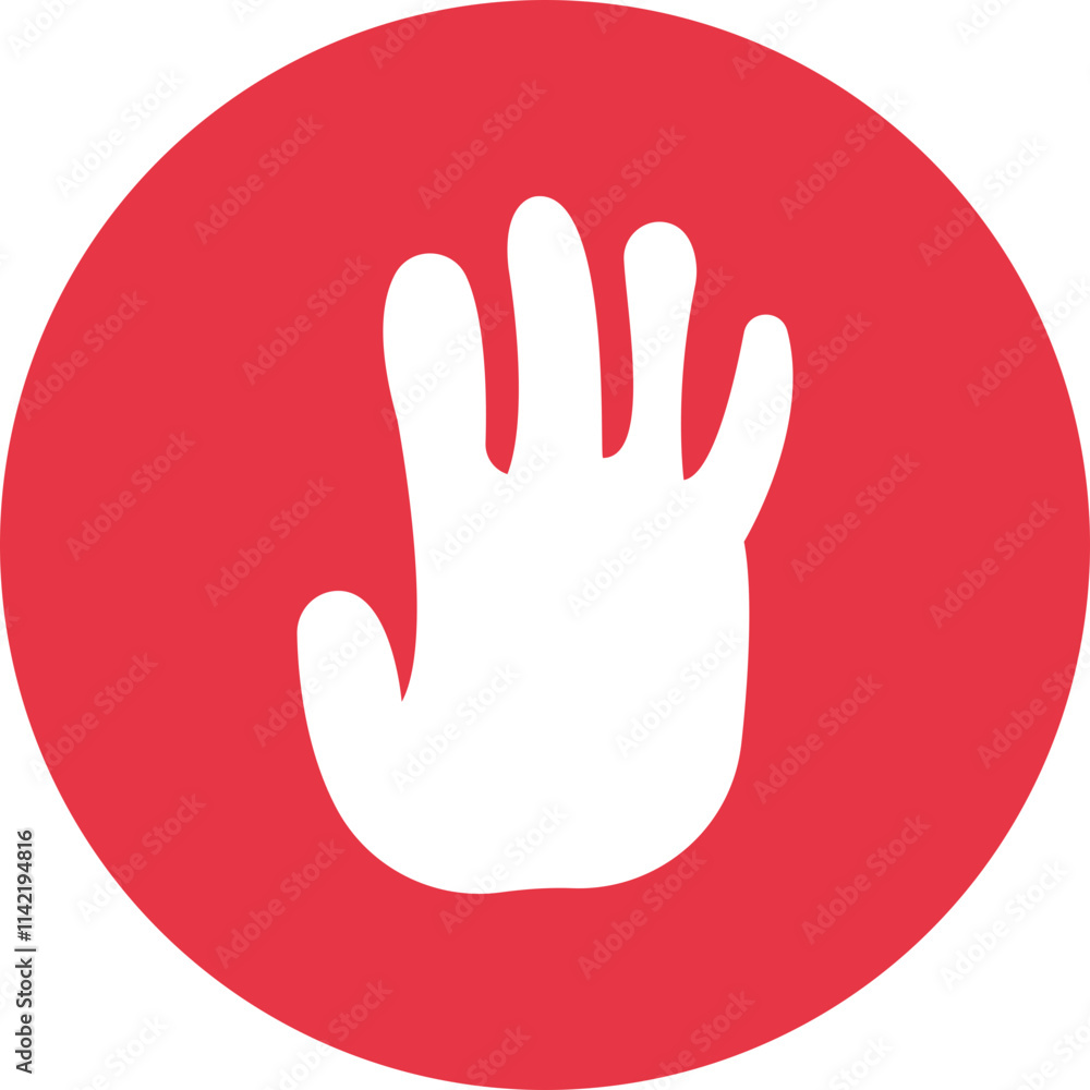 Obraz premium Monkey Footprint glyph circle icon