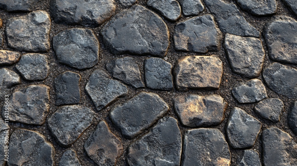 Dark Grey Stones Pavement Irregular Pattern Texture Dark Grey Stones Pavement Irregular Pattern Texture