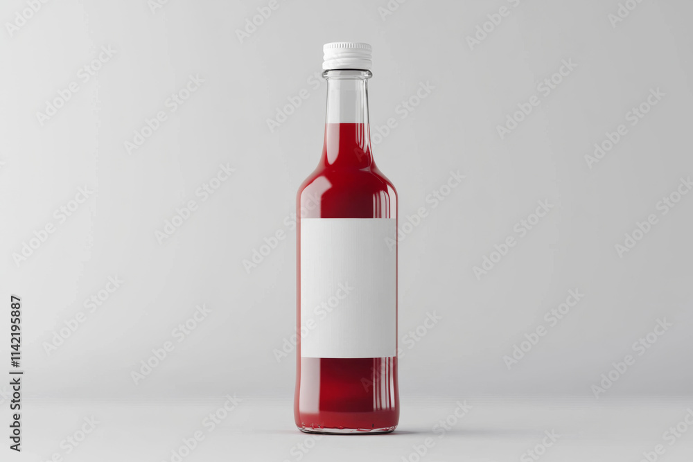juice bottle mockup with blank white label juice bottle mockup with blank white label