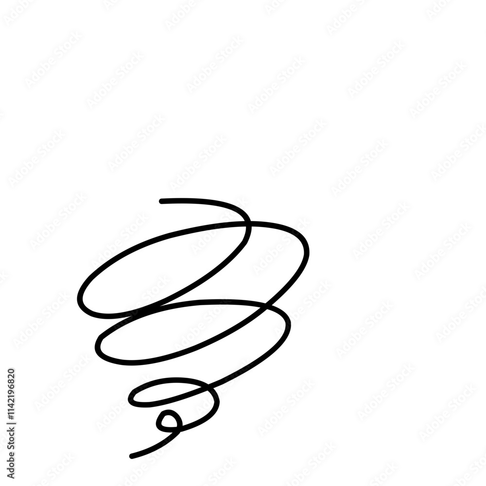 Wind line doodle Wind line doodle