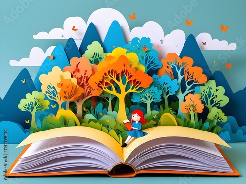 A perfect magic picture for children's story books. story telling, fantasy and fairy tale concept.