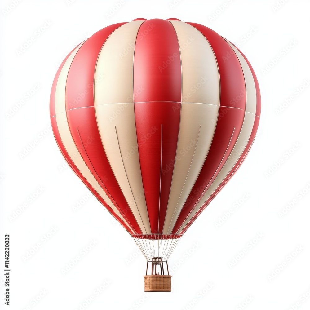 Fototapeta premium Air Balloon isolated on White background