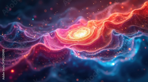 Swirling Galaxy Light Painting