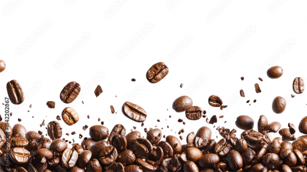 Coffee beans, transparent background Coffee beans, transparent background