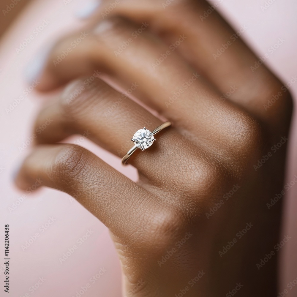 Close up woman's hand with engagement ring, symbolizing marriage and union. Close up woman's hand with engagement ring, symbolizing marriage and union.