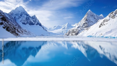 Wallpaper Mural A magnificent glacier in Norway, with icy blue crevasses and snow-covered peaks Torontodigital.ca