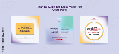 Colorful Online Financial Course Social Media Post Template, Financial Banner Design for Financial Advice Platforms