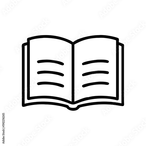 Open book icon representing growth and development concept