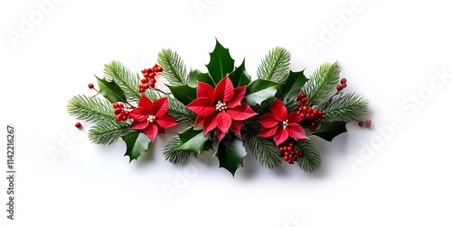 Stechpalmen Arrangement Weihnachtliche Karte