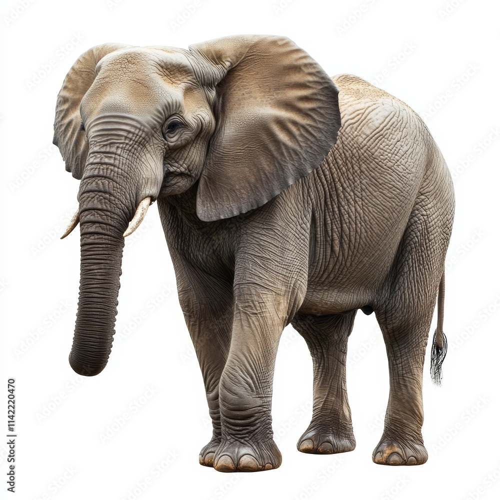 Obraz premium elephant isolated on white background